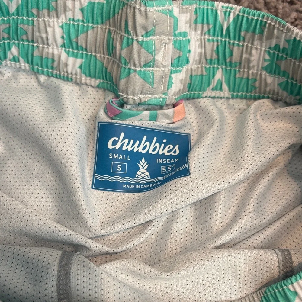 Mint Aztec Print Drawstring Shorts chubbies en fuego S 5.5 inseam